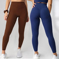 Hot Sale Beautiful Back Deep V Seam High Waist Peach Hip Sports Yoga Leggings Pants Women Workout Gym Fitness Yoga Wear Clothes