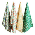 Wholesale 100% Cotton Floral Tea Towels 15.7*23.6in Colorful Quick Dry Dish Towels Multi-Purpose Hand Bar Towels for Kitchen