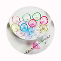 100pcs Half Plastic Ball Bead Empty Clear Transparent Open Beads Loose Spacer Fir DIY Pen Embellishment Chain Handmade