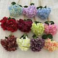 Wholesale New 5 Heads Silk Screen Hydrangea Artificial Flower
