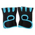 Breathable Half-Finger Sports Workout Gloves with Anti-Slip Palm Polyester Material Pull-On Closure for Gym & Cycling