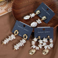 Fashion retro freshwater pearl earrings 925 sterling silver baroque irregular pearls earrings wholesale