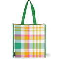 New York Large Reusable RPET Shopping Bag Grocery Tote with Shoulder Straps Polyester Collapsible Tote with Letter Pattern