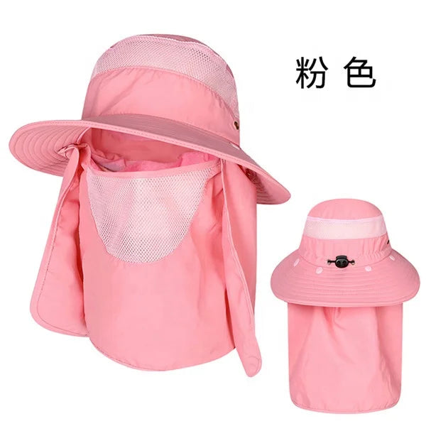 2022 Fashion UV Protection Women Outdoor Breathable Sun Hats Men Fishing Summer Quick Dry Nylon Mountaineering Hats