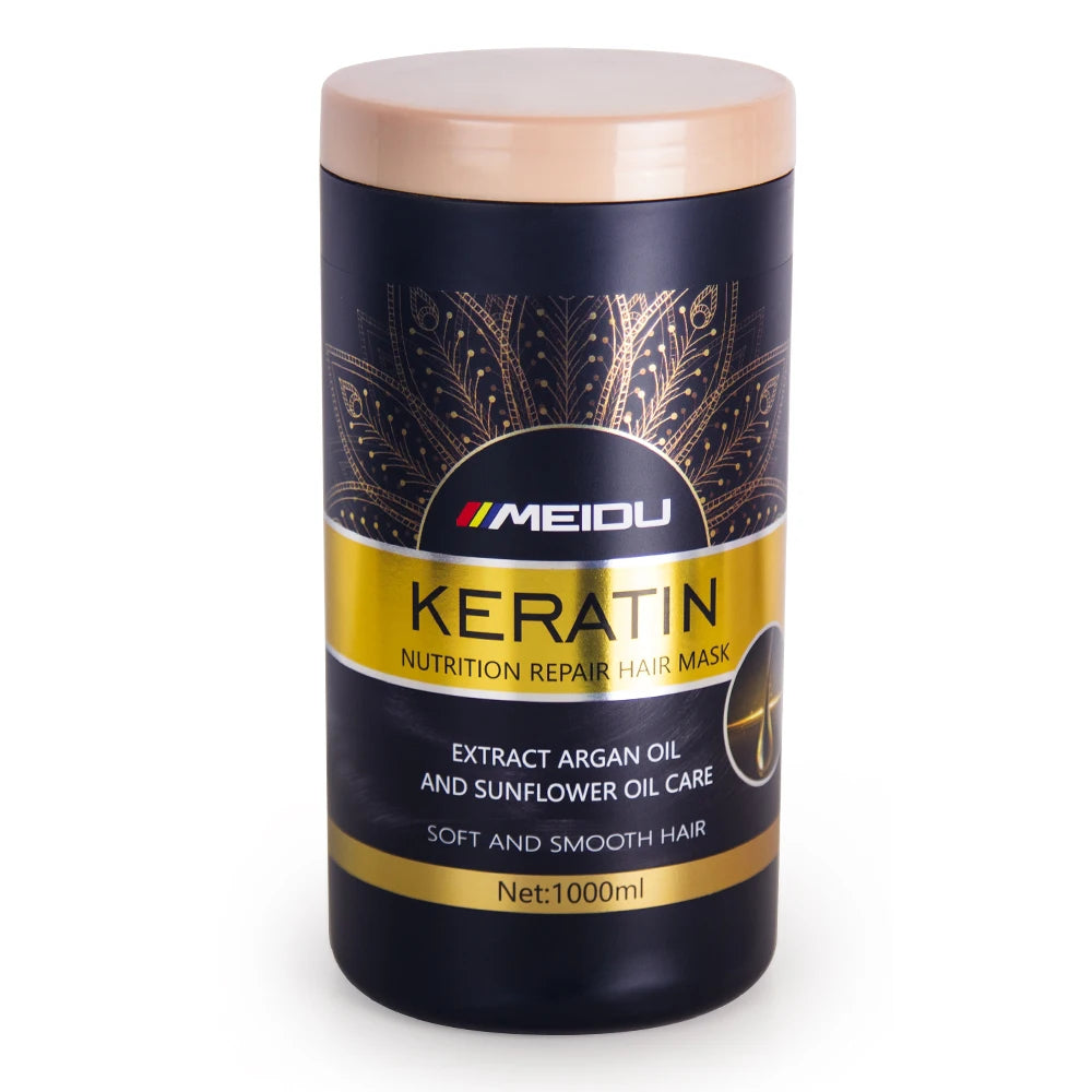 Best 1000ML Bottle Treatment MEIDU Private Label Natural Keratin Hair Mask