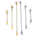 Extending 1.6mm Chain Stainless Steel Jewelry Non Tarnish Extender Growth Chain with Tags for Jewelry Making