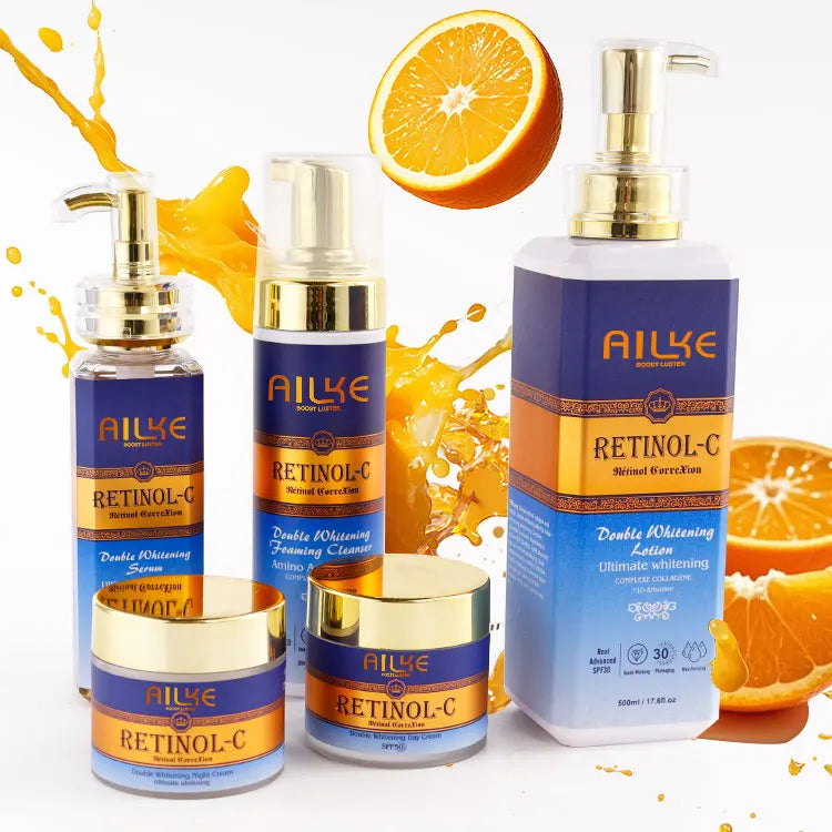 Ailke Best Selling Products Whitening Skincare Face Anti Aging Korean Retinol Snail Skin Care Set for Combination Skin