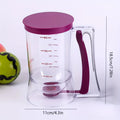 New Cupcakes Pancakes Cookie Cake Muffins Waffles Cream Speratator Measuring Cup Plastic Batter Dispenser  Baking Tools
