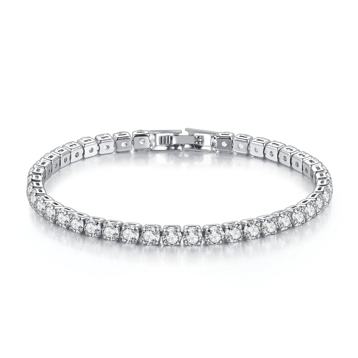 Fashion Silver Tennis Chain Bracelets Jewelry for Women Men Gold 2.5mm 3mm 4mm 5mm Iced Out Crystal CZ Diamond Tennis Bracelet