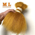 2026 Yak Hair Virgin Animal Hair in Dyed Gold Color Straight Type 10''-12''