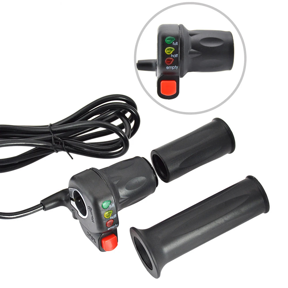 Electric Bike Scooter Twist Throttle Ebike Throttle Grip 36V48V Electric Bicycle Parts  Throttle Handle for E-Bike
