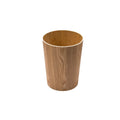 All-Wooden Round Trash Basket Standing Structure Storage Bucket for Recycling Waste Paper MegaBDM