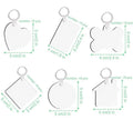 Decor Sublimation MDF Keychains With Double Sides Thermal Transfer Printing for Custom Craft