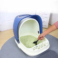 Hot Sale Plastic Flip Door No Care Pet Stool Litter Box Cat Pan Cat Toilet With Lid