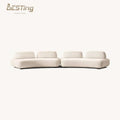 Latest Living Room Furniture Sofa Design Fabric Sofa Modern Simple Style Isola 2 Piece Sofa Set