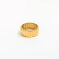 Fenny 18K Gold Plated Wholesale Waterproof&Non Tarnish Classic Croissant Stainless Steel Finger Ring Trendy for Women