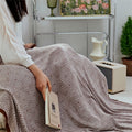 Wholesale Diamond Pattern Geometric Blending Knitted Throw Adults Tv Blanket for Sofa Home Decor LE