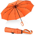 Compact 8-Ribs Automatic Open Close Portable Umbrella for Men Women Novel Carabiner Handle Windproof Small Folding Umbrella