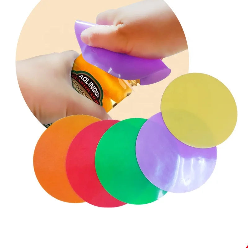 Round Food Grade Silicone Anti-Slip Washable Eco-Friendly Jar Lid Opener Gripper Pad Mats & Pads for Conveniently Opening Jars