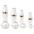 A75 50g in Stock Hot Sale New Design Gold Lid Pearl White Round Cosmetic Cream Jar Luxury Container Jar