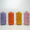 Wholesale Colorful Wall Decorative DIY Rope 4mm Macrame Cord Cotton Braided Rope Cord