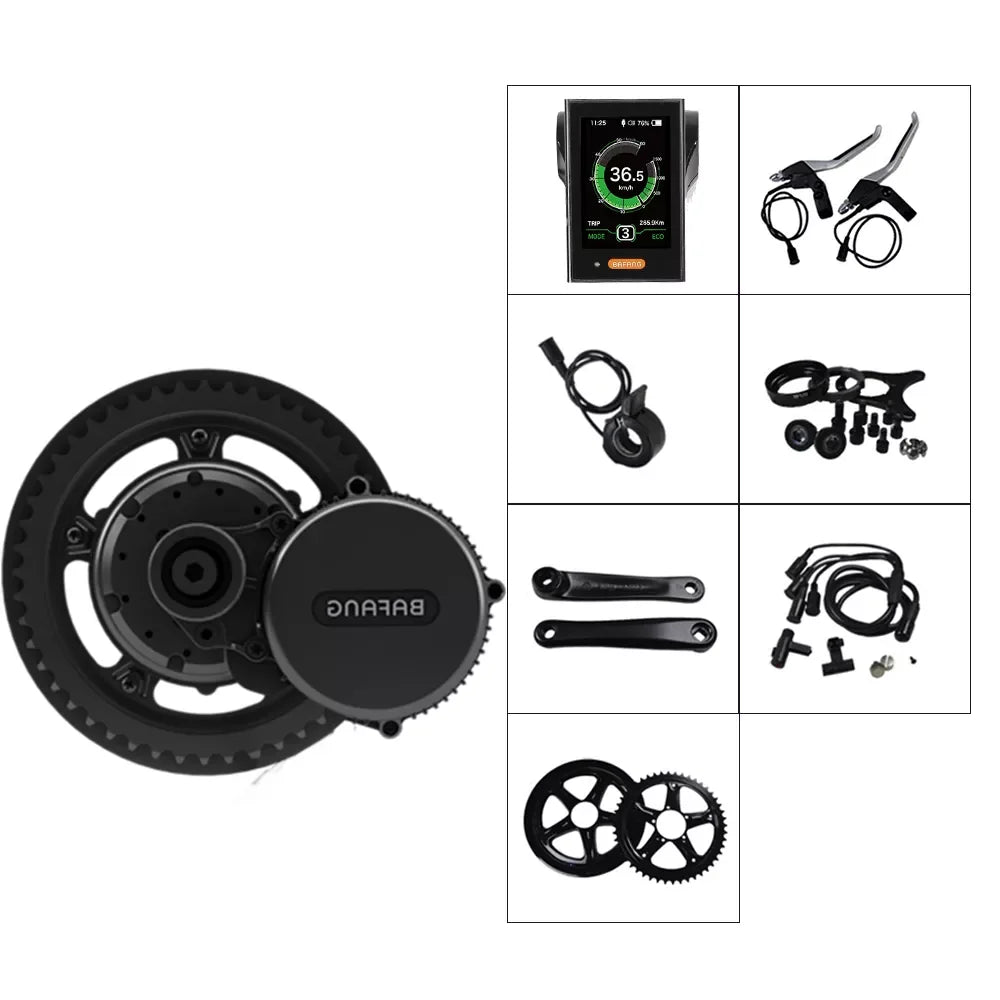 Bafang Mid Drive Motor Assembly Kit Bbs02 36v 750w 500w 250w 350w Electric Bicycle Motor Mid Drive Conversion Kit