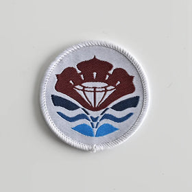 Quality Embroidery Stickers Satin Heat Press Badge Clothing Woven Fabric Eco-Friendly Custom Color Patch Iron Applique Jeans