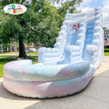 Customized White Outdoor Garden Inflatable Slide Durable Vinyl Water Park Slide for Sale