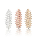 2.5cm*6.5cm Golden Silver Pearl Leaves Hair Clips Bridal Hair Pins Hair Sliders Metal Leaf Alligator Clips for Women Girls