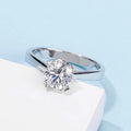 Prong Set Moissanite Jewelry Design Iced Out Moissanite Ring Luxury Wedding 925 Sterling Silver Ring