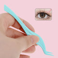 Private Label Colorful Eyelash Tweezers No-stick Professional Tweezer for Press on Lash Cluster Applicator Makeup Tools