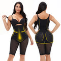 Zipper up Hook & Eyes Firm Effect Plus Size Breathable Mesh Waist Trainer Shapewear Boot Shaper