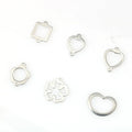 Stainless Steel Flower Love Pendant Necklace Bracelet Diy Stainless Steel Jewelry Accessories
