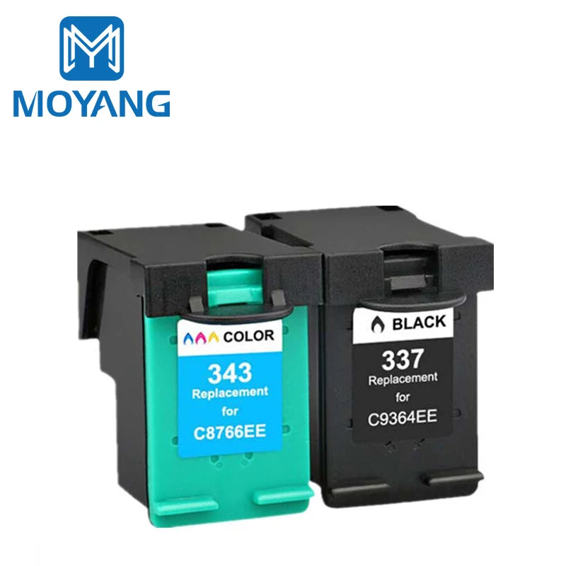 MoYang Compatible for Hp337 Hp343 Ink Cartridges Used for hp 337 343 2575 8050 C4180 D5160 6940 D4160 Printer MegaBDM