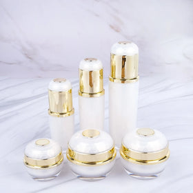 Plastic Skincare Packaging 20g 30g 50g White Luxury 30ml 50ml 120ml in Stock Cosmetic Cream Containers
