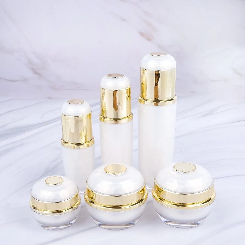 Plastic Skincare Packaging 20g 30g 50g White Luxury 30ml 50ml 120ml in Stock Cosmetic Cream Containers
