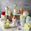DIY Handmade Soap Plaster Mold Food Grade Silicone Cake Baking Mold Food Candle Silicone Mold