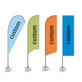 Promotional Feather Flag for High Visibility for Outdoor Advertising and Events