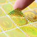 Custom Scratch-Off Hologram Labels Card Security Holographic Stickers with Printing Code MOQ 100pcs