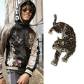 Wholesale Large Cartoon Embroidery Tigers Lions Leopards Iron on Embroidery Animal Patch for Fashion Clothing