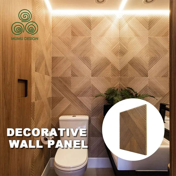 MUMU Luxury Interior Decoration Wallboard Cassia Siamea Wood Pine Cladding Material Wall Sheets