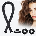 Heatless 100% Pure Mulberry Silk Rod Hair Curler Set Hairpin-Eco-Friendly Breathable Hypo-Allergenic for Long Hair Curling Sleep