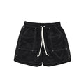Mens Luxury Quick Dry Black Ribbed Silk Nylon Casual Cargo Work Polyester Fashion Shorts for Men 6 Pocket