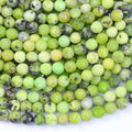 High Quality Natural Chinese Australian Jade Gemstone Loose Bead Green Serpentine Beads for Jewelry Making 3mm 4mm 38cm