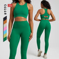 Ladies Back Bra Sport Wear Workout 2 Piece Gym Fitness Yoga Set for Women Seamless Plus Size Nylon Spandex