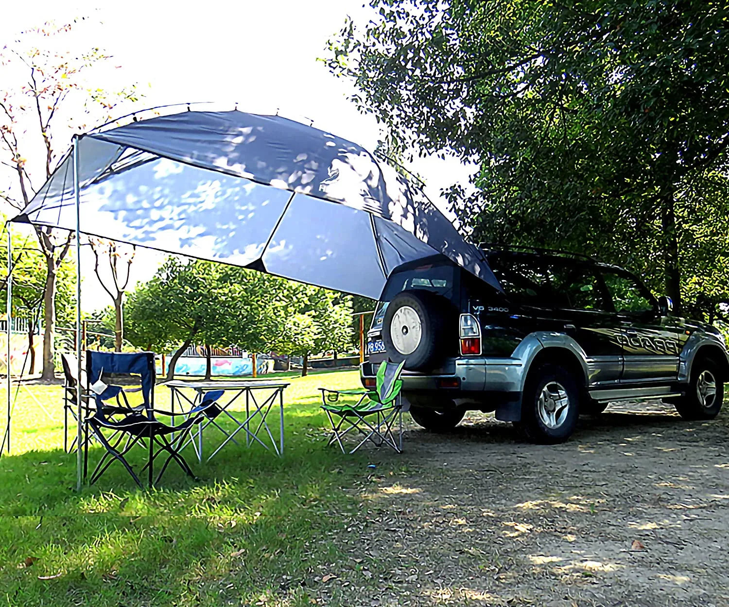 Woqi Versatility Teardrop Awning SUV RV Car Camping Roof Tent Canopy