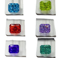 Octagon CZ 26 Colors Iced Crushed Cut 13x18mm Synthetic Cubic Zirconia Gemstone