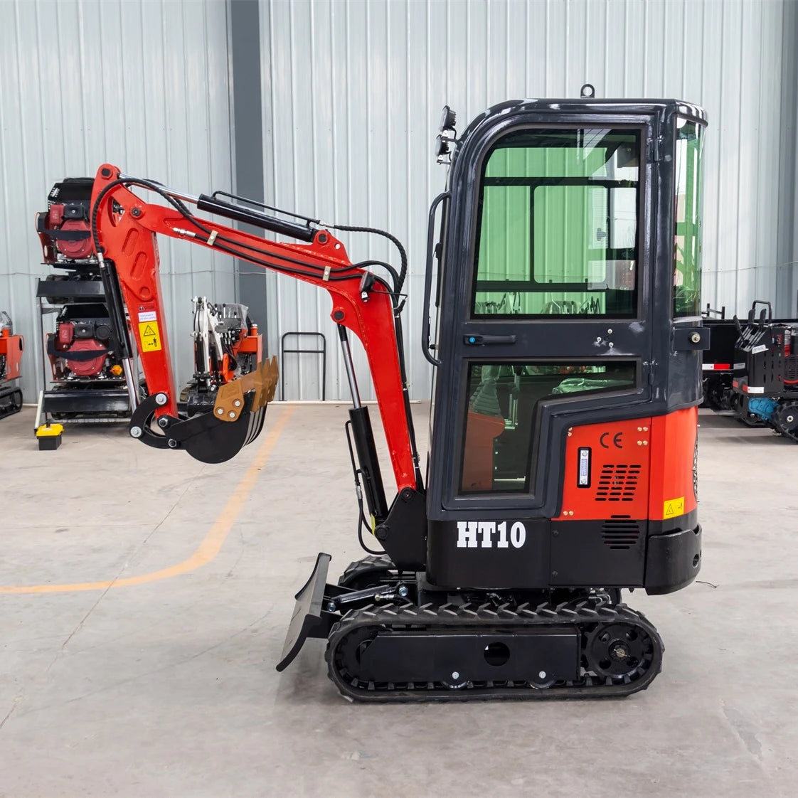 HT10 Rubber Track Excavator Micro Bagger 1ton Electric Mini Excavator for Sale