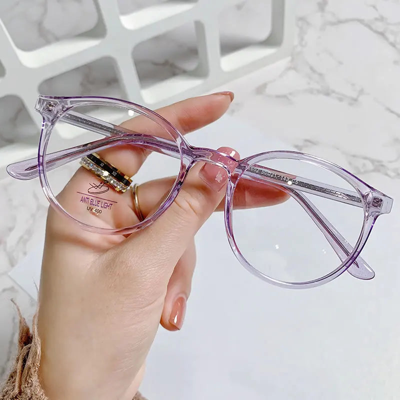 Custom logo Colorful clear Lens Blue Light Shinelot Eyeglasses Manufacturer Women's Glasses