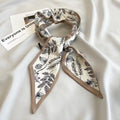 Fashion Print Hair Ribbon Scarf Women Neck Tie Bag Scarfs Satin Silk Skinny Headscarves Ladies Foulard Floral Bands 2025 New
